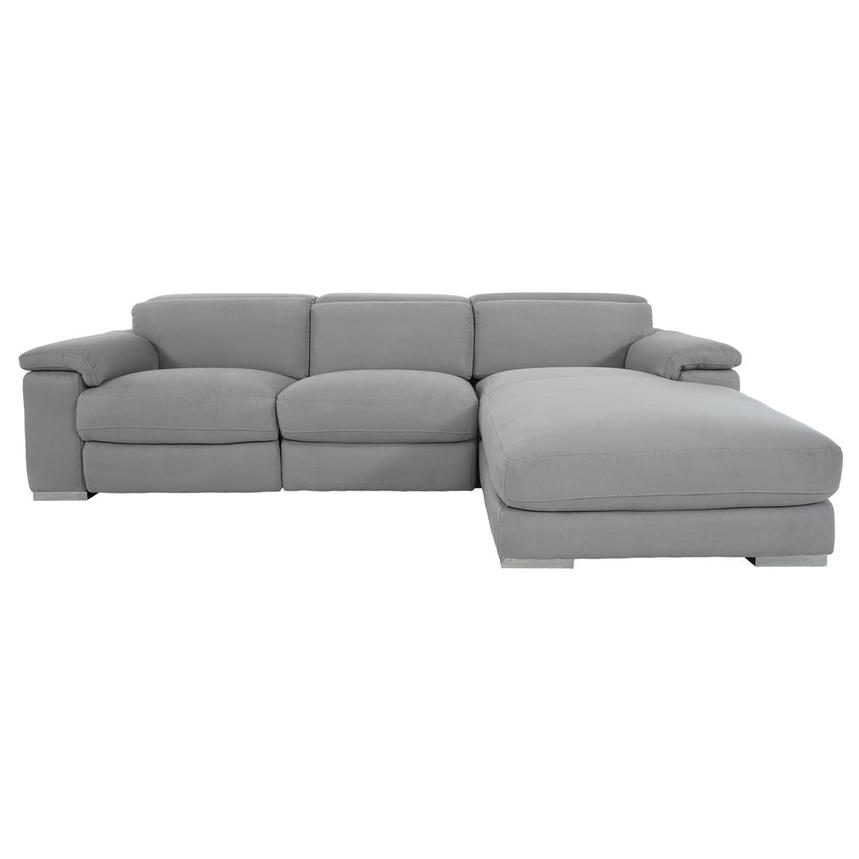 Karly Light Gray Corner Sofa w/Right Chaise  alternate image, 3 of 12 images.