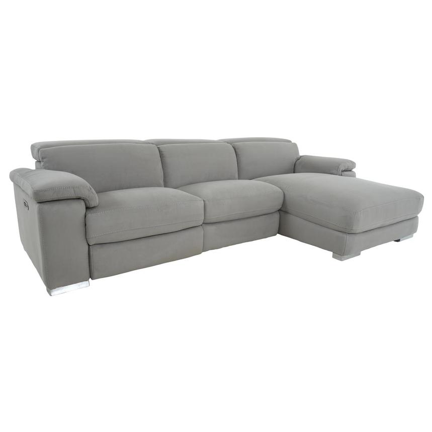 Karly Light Gray Corner Sofa w/Right Chaise El Dorado Furniture