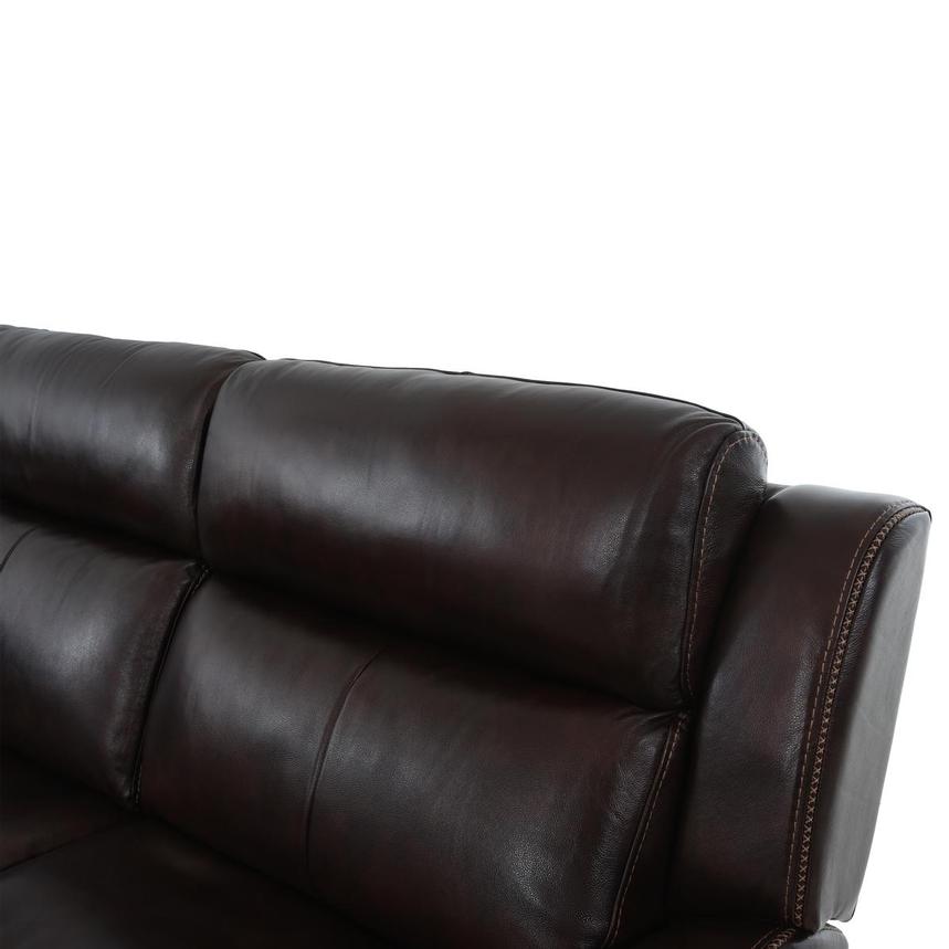 Jake Brown Leather Power Reclining Sectional with 4PCS/2PWR  alternate image, 6 of 9 images.