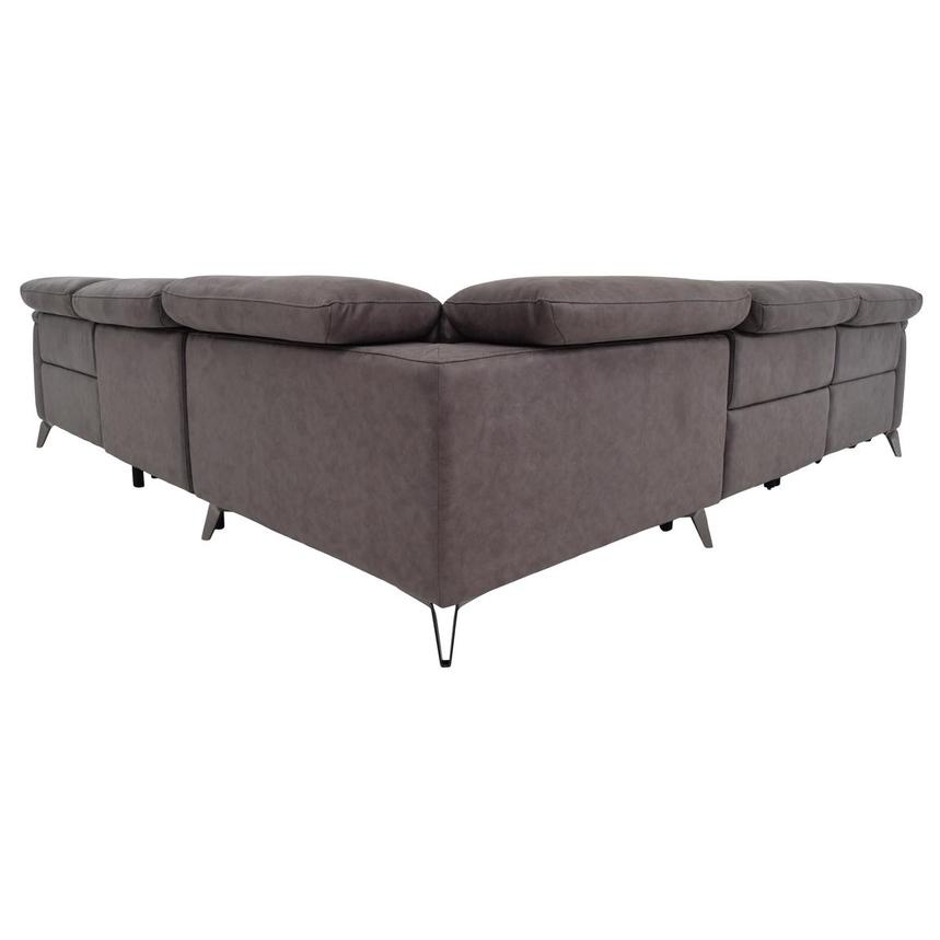 Claribel II Gray Power Reclining Sectional with 5PCS/3PWR  alternate image, 5 of 10 images.