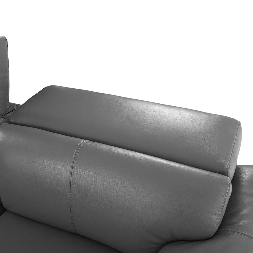 Charlie Gray Leather Power Reclining Sectional with 7PCS/3PWR  alternate image, 9 of 14 images.