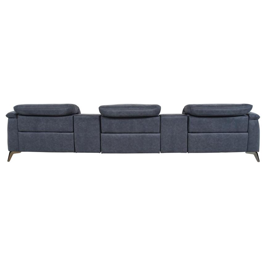 Claribel II Blue Home Theater Seating with 5PCS/3PWR  alternate image, 4 of 10 images.