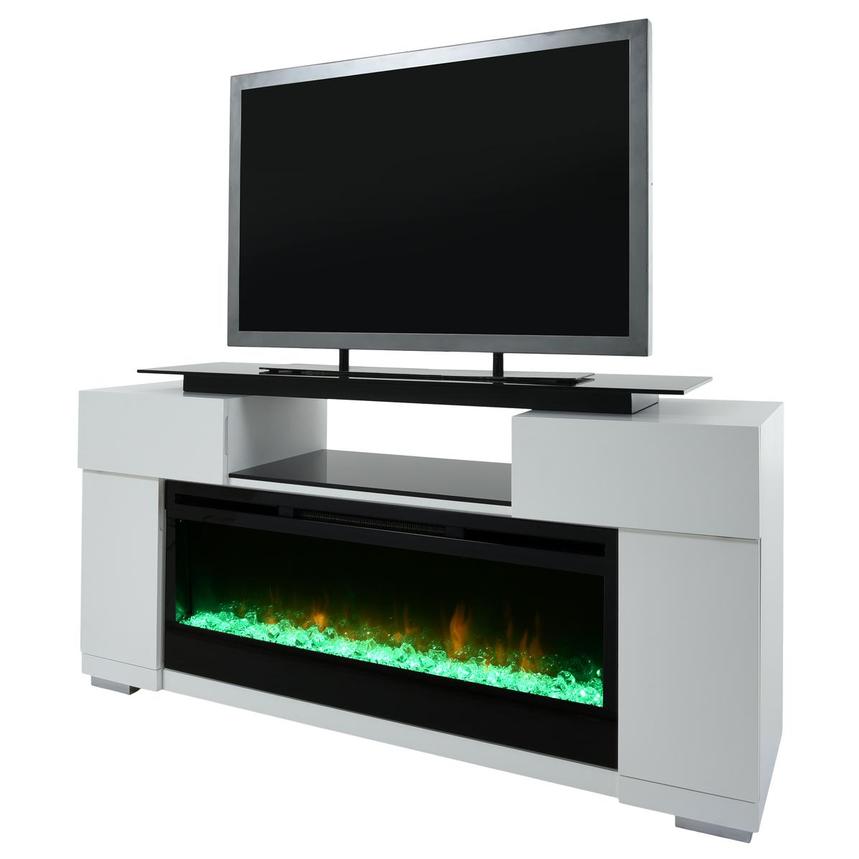 Concord White Electric Fireplace El Dorado Furniture