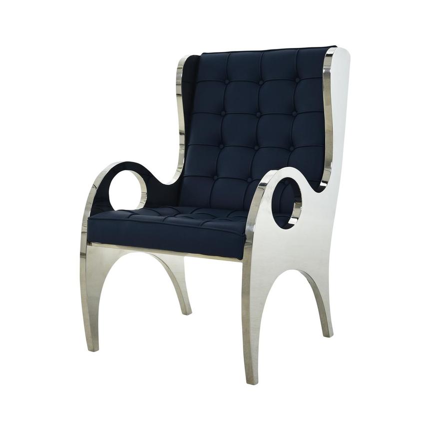 Boss Dark Blue Accent Chair  main image, 1 of 7 images.