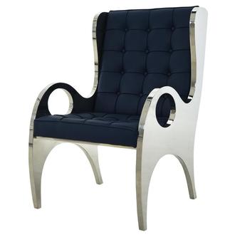Boss Dark Blue Accent Chair