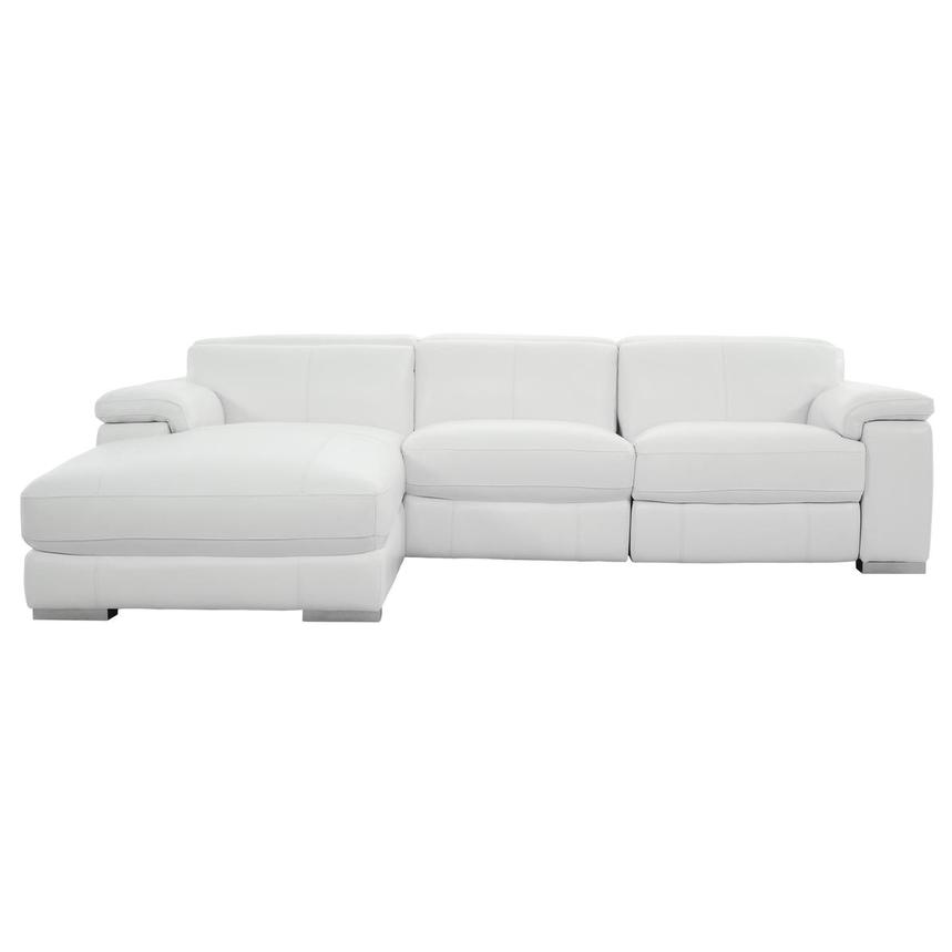 Charlie White Corner Sofa w/Left Chaise  main image, 1 of 10 images.