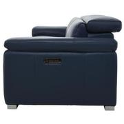Charlie Blue Leather Power Reclining Sofa  alternate image, 5 of 11 images.