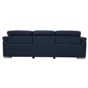 Charlie Blue Leather Power Reclining Sofa  alternate image, 6 of 11 images.