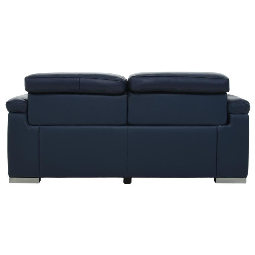 Charlie Blue Leather Power Reclining Loveseat alternate image, 6 of 11 images.