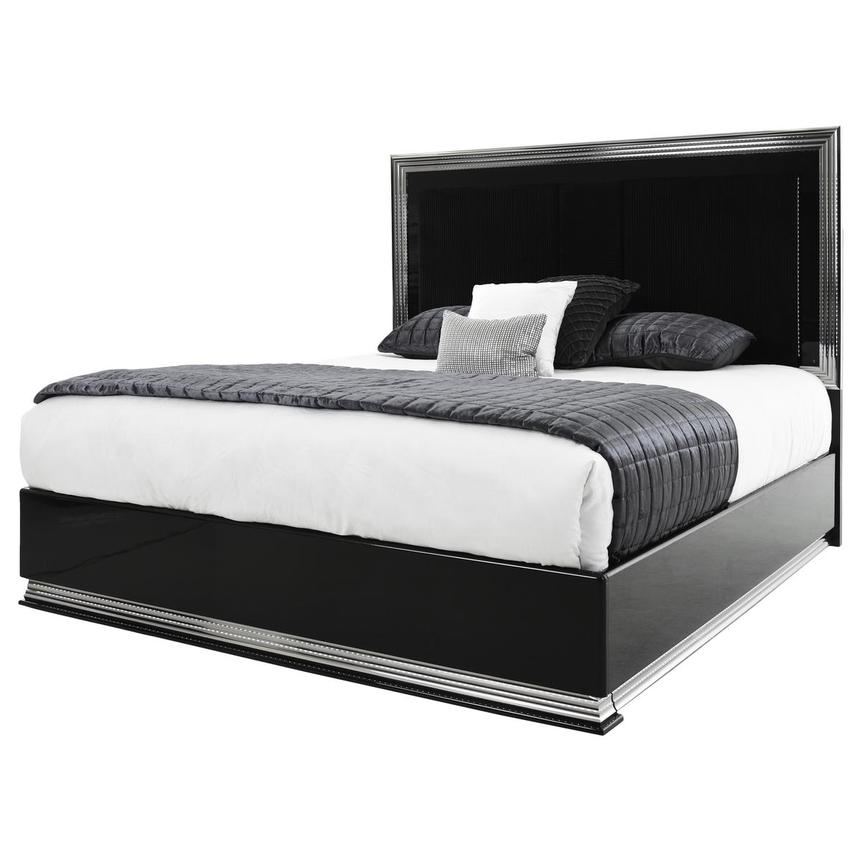 Leah Black 4-Piece Queen Bedroom Set  alternate image, 3 of 5 images.