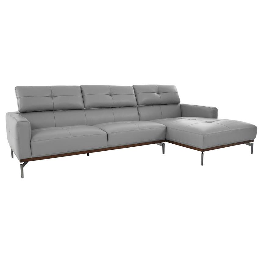 Nate Gray Corner Sofa w/Right Chaise  alternate image, 2 of 14 images.