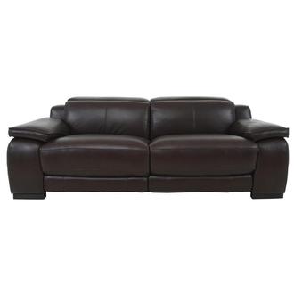 Gian Marco Dark Brown Leather Power Reclining Sofa