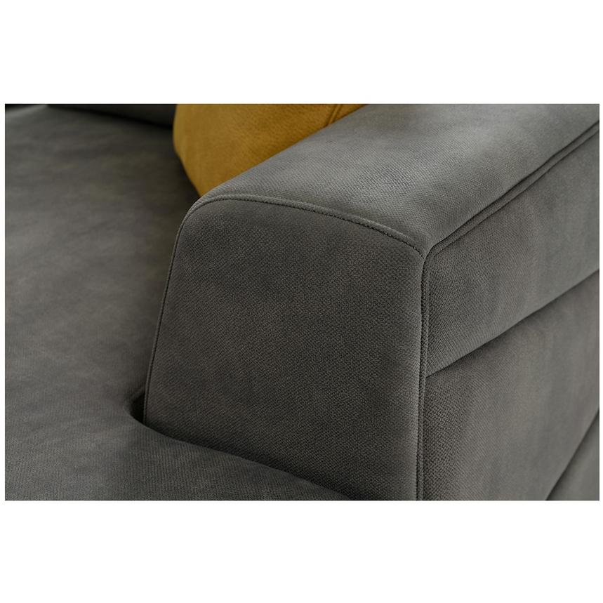 Grigio Gray 2PC Sectional Sofa w/Left Chaise alternate image, 3 of 5 images.