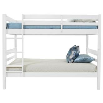 Sam White Twin Over Twin Bunk Bed
