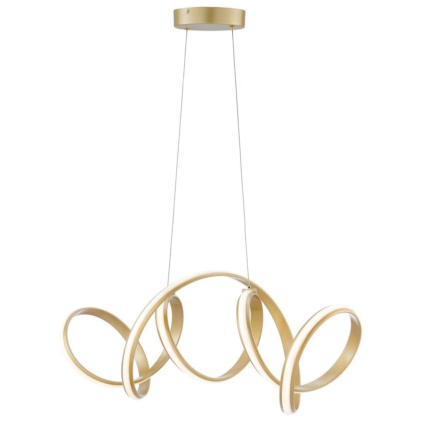 Torsion Gold II Ceiling Lamp main image, 1 of 3 images.