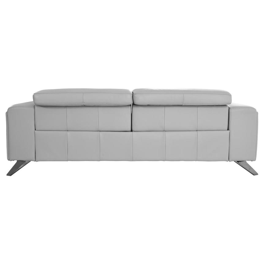 Anchi Silver Leather Power Reclining Sofa  alternate image, 5 of 11 images.