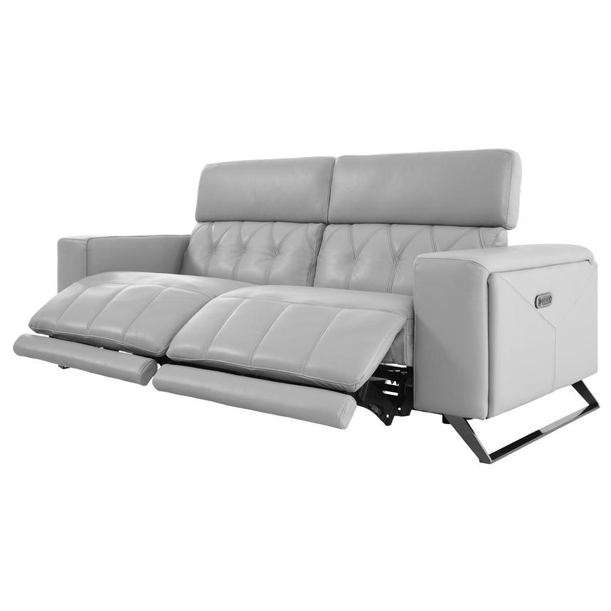 Silver recliner sofa discount
