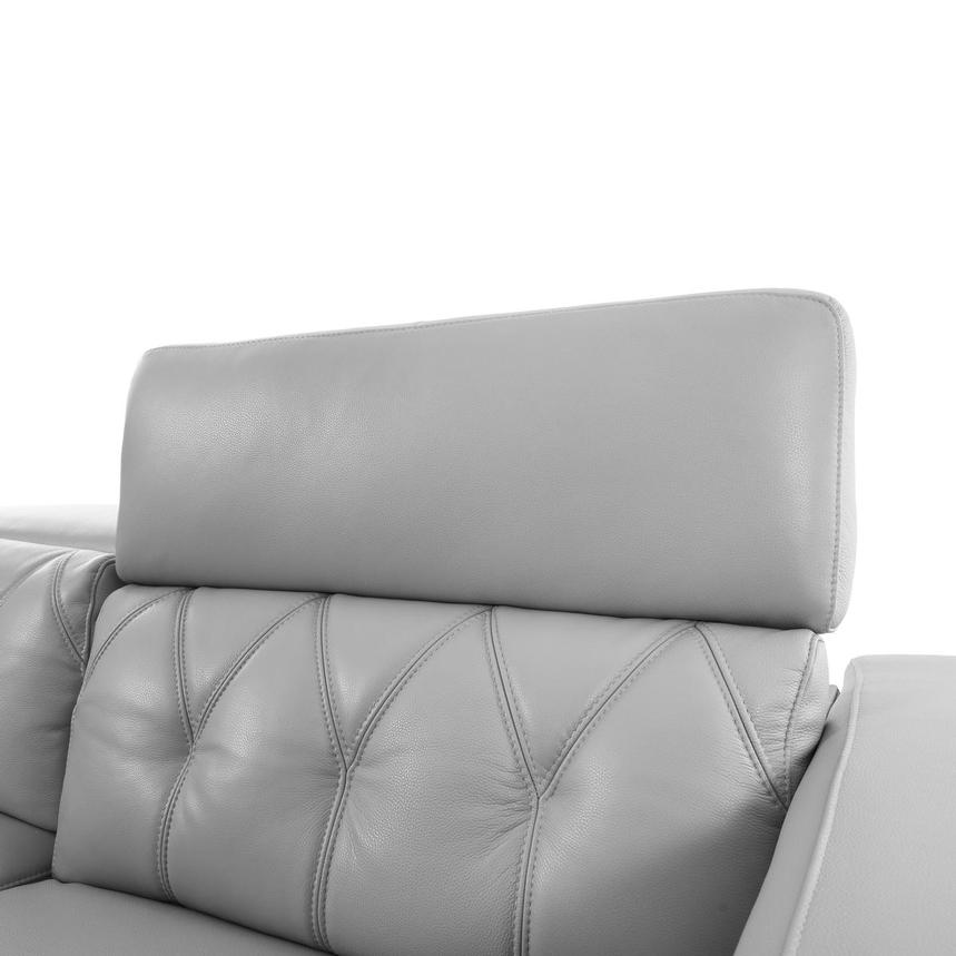 Anchi Silver Leather Power Reclining Sofa alternate image, 6 of 12 images.