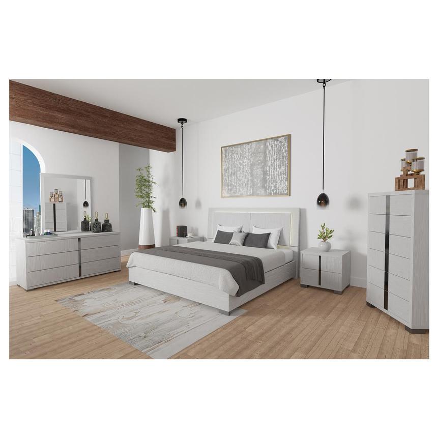 Tivo White 5-Piece Queen Bedroom Set  alternate image, 2 of 7 images.