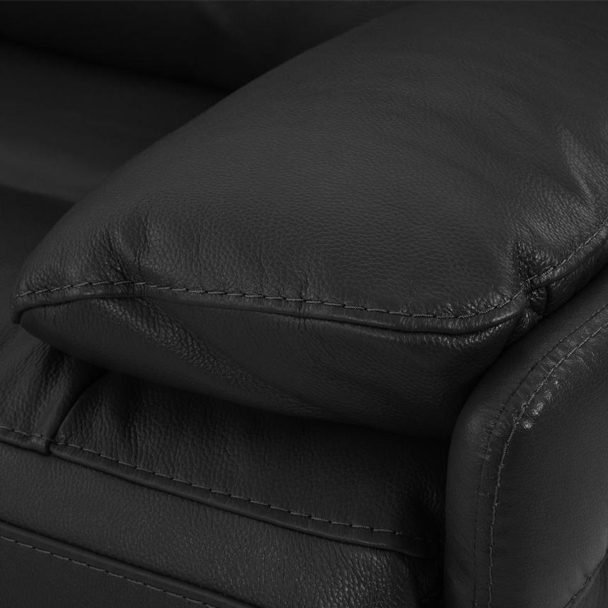 Benz Dark Gray Home Theater Leather Seating with 5PCS/3PWR  alternate image, 6 of 11 images.