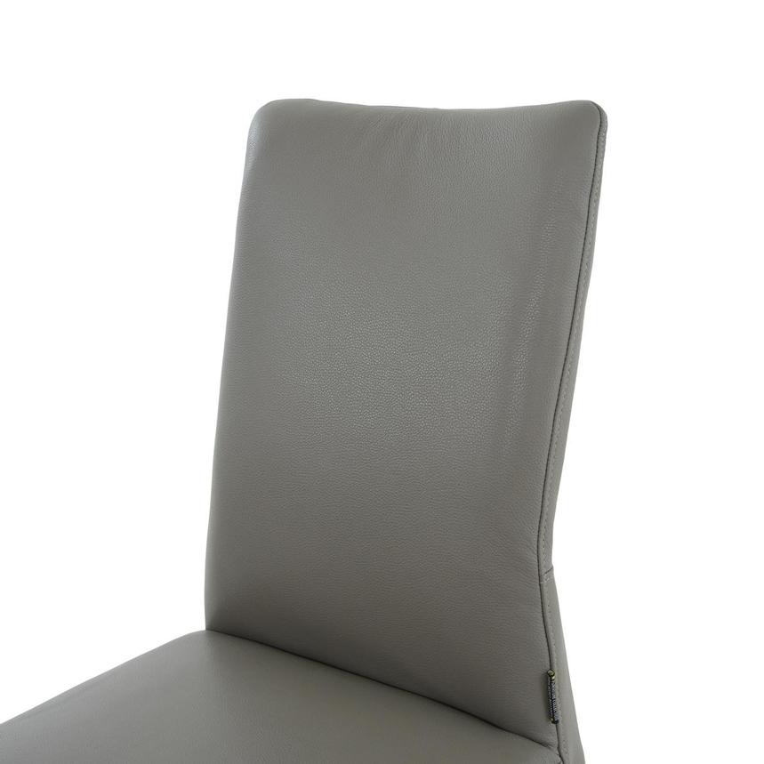 Lucky Gray Leather Side Chair  alternate image, 5 of 9 images.