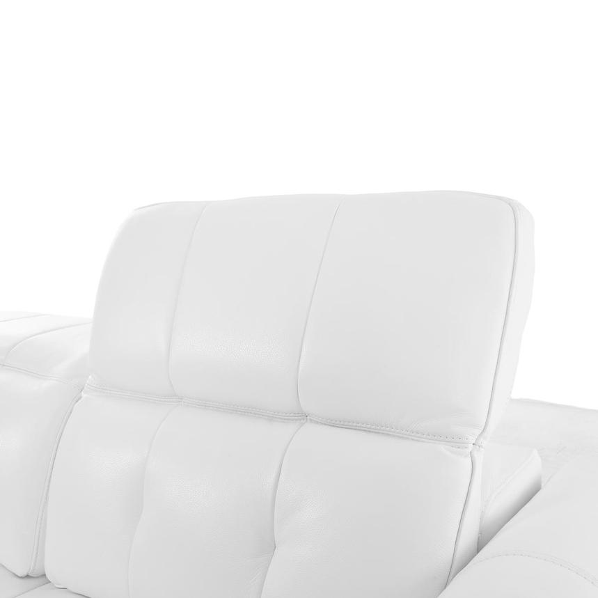 Dolomite White Leather Power Reclining Sectional with 5PCS/3PWR