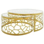 Lacey Gold Nesting Tables Set of 2  alternate image, 3 of 10 images.