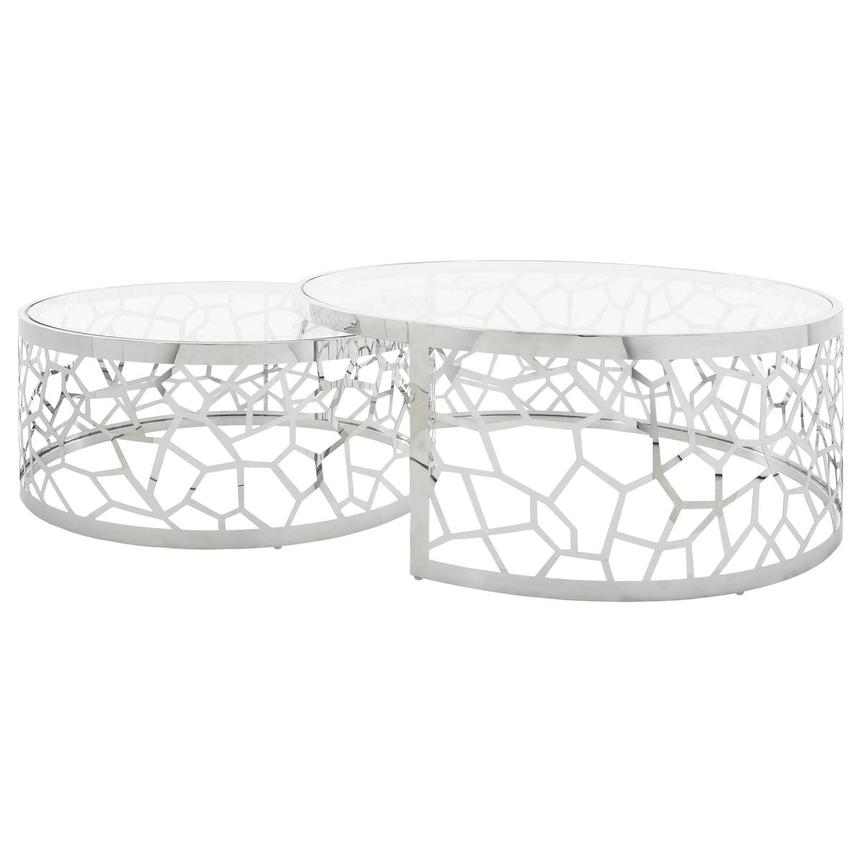 Lacey Silver Nesting Tables Set of 2  alternate image, 5 of 9 images.