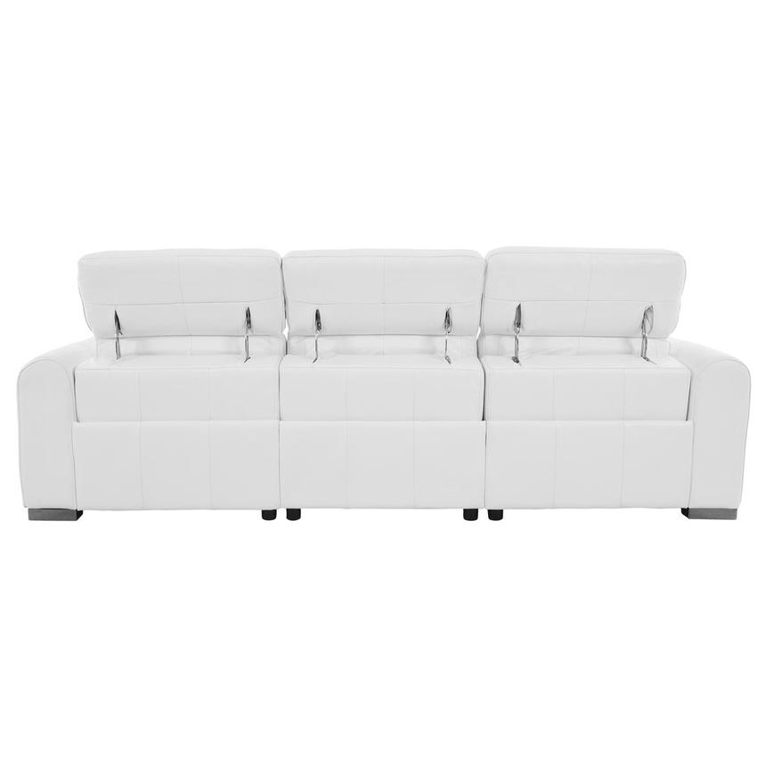 Dolomite White 3PWR Oversized Leather Sofa  alternate image, 8 of 13 images.