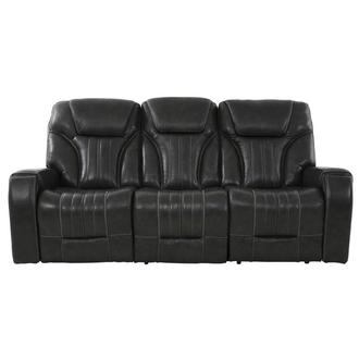 Bruce Power Reclining Leather Sofa