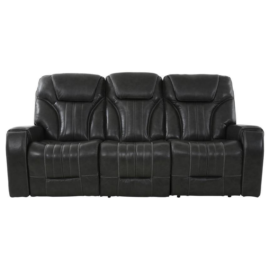 Bruce Power Reclining Leather Sofa main image, 1 of 10 images.