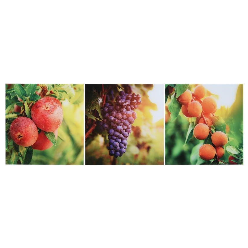 Frutta Fresca Set of 3 Acrylic Wall Art  main image, 1 of 3 images.