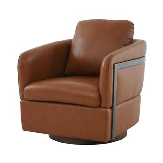 Calluna Brown Swivel Accent Chair