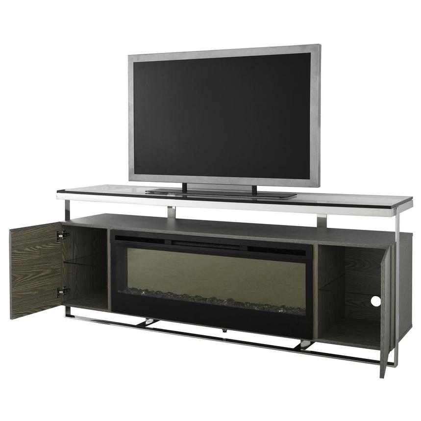 Calypso Gray Electric Fireplace El Dorado Furniture