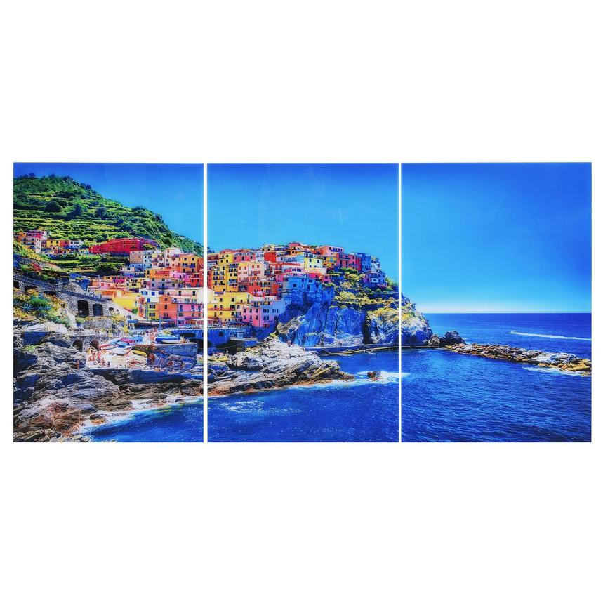 Cinque Terre Set of 3 Acrylic Wall Art  main image, 1 of 3 images.