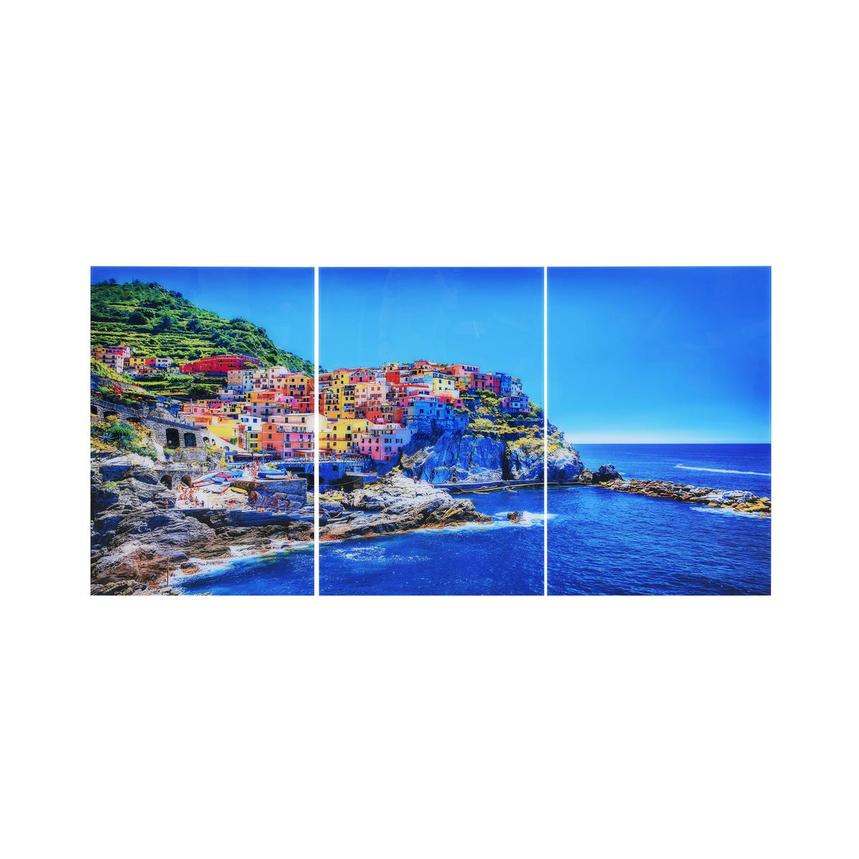 Cinque Terre Set of 3 Acrylic Wall Art  main image, 1 of 3 images.