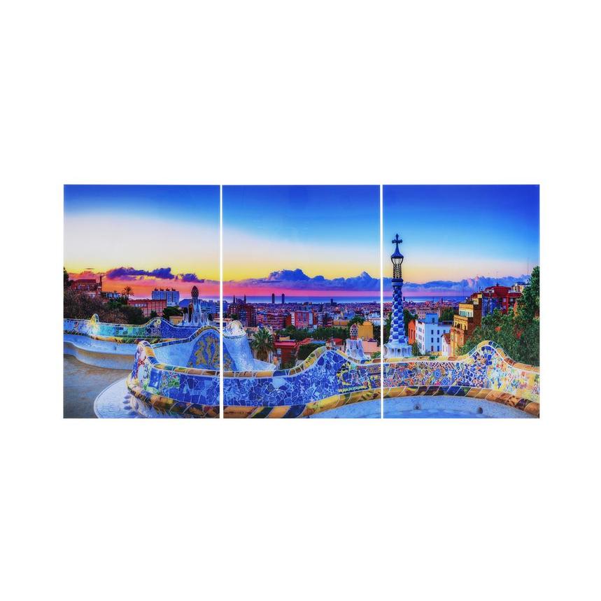 Park Guell Set of 3 Acrylic Wall Art  main image, 1 of 3 images.