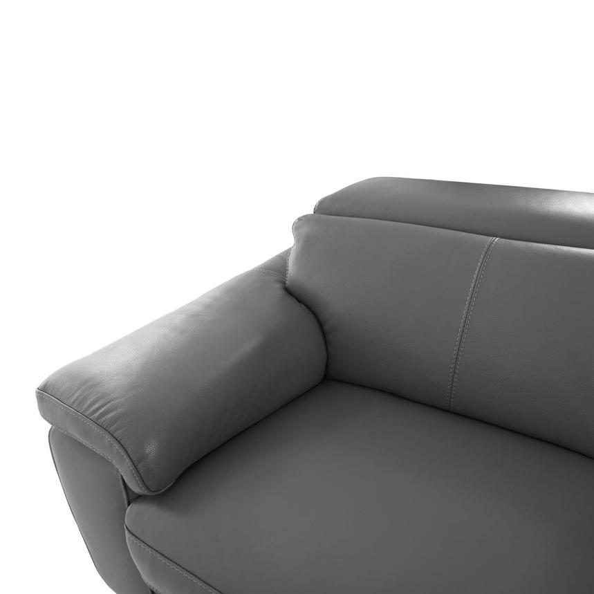 Charlie Gray Leather Power Reclining Sectional with 5PCS/2PWR  alternate image, 5 of 12 images.