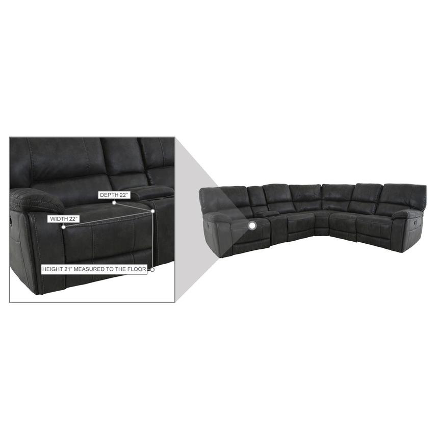 Ralph Power Reclining Sectional with 6PCS/3PWR  alternate image, 16 of 16 images.