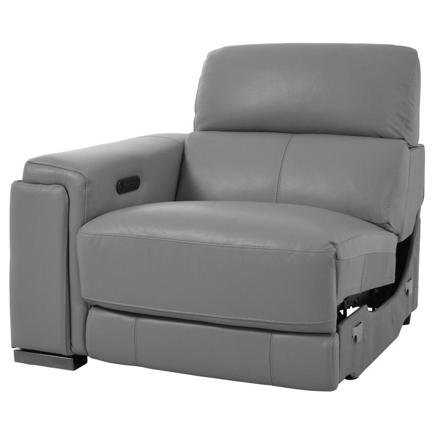 Charlette Silver Left Power Recliner  alternate image, 2 of 5 images.