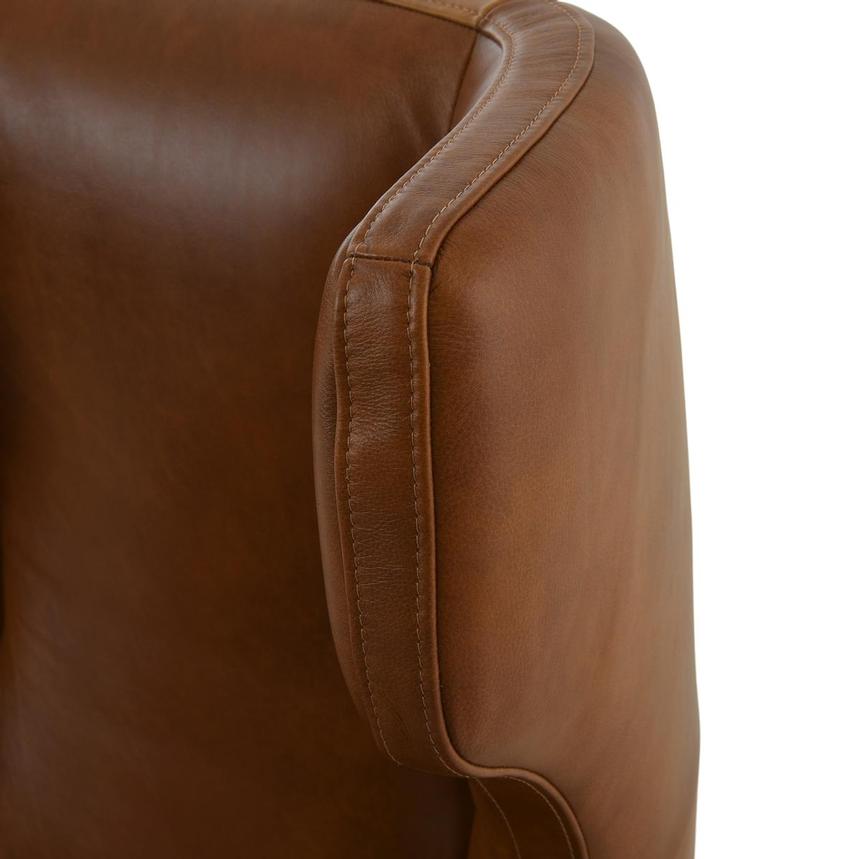 Domenico Brown Leather Accent Chair  alternate image, 8 of 12 images.