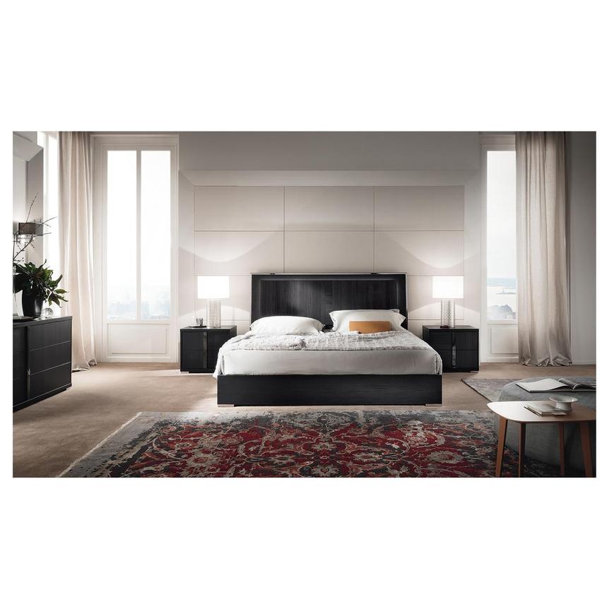 Verona Black 5-Piece Queen Bedroom Set alternate image, 3 of 8 images.