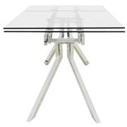 Landon Silver Extendable Dining Table  alternate image, 5 of 10 images.