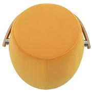 Short and Stout Yellow Ottoman w/ Handle  alternate image, 4 of 6 images.