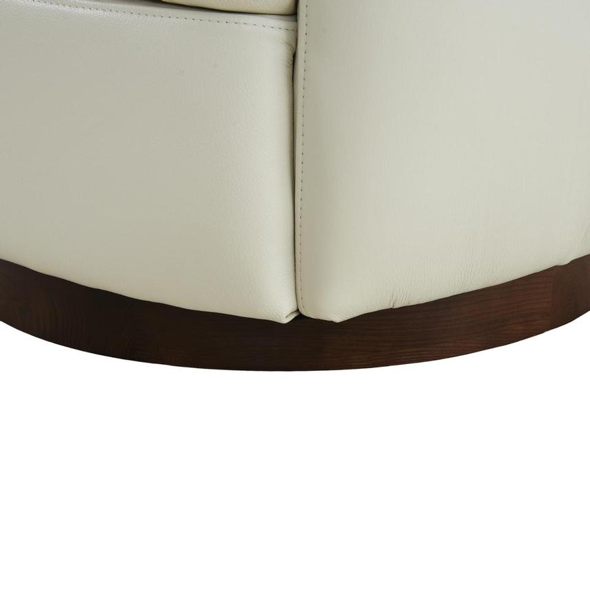 Leyla White Leather Accent Chair  alternate image, 8 of 10 images.