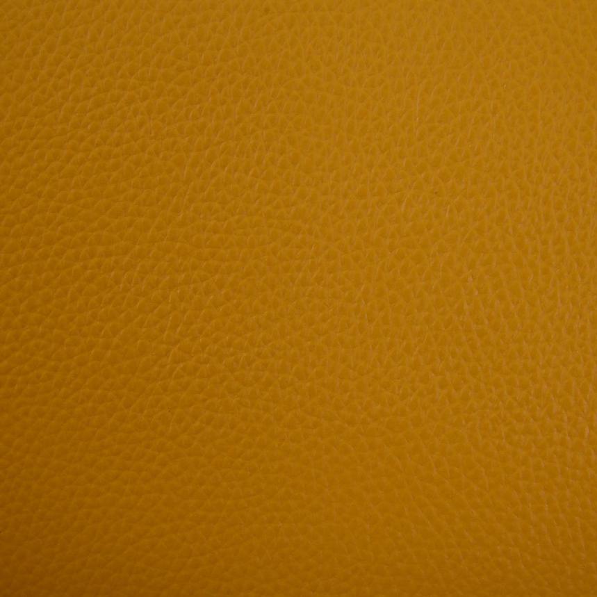 Leyla Yellow Leather Accent Chair  alternate image, 8 of 9 images.
