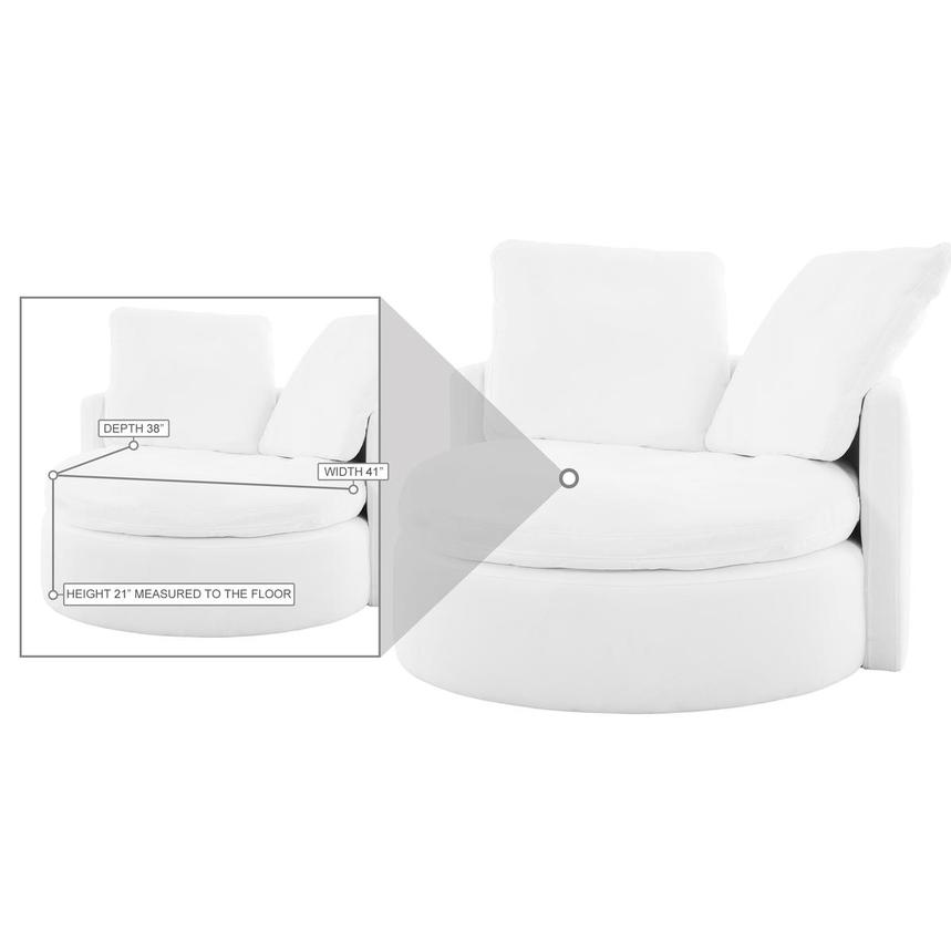 Piper White Accent Chair