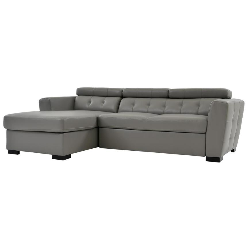 Reeve Gray Sleeper w/Left Chaise  main image, 1 of 7 images.