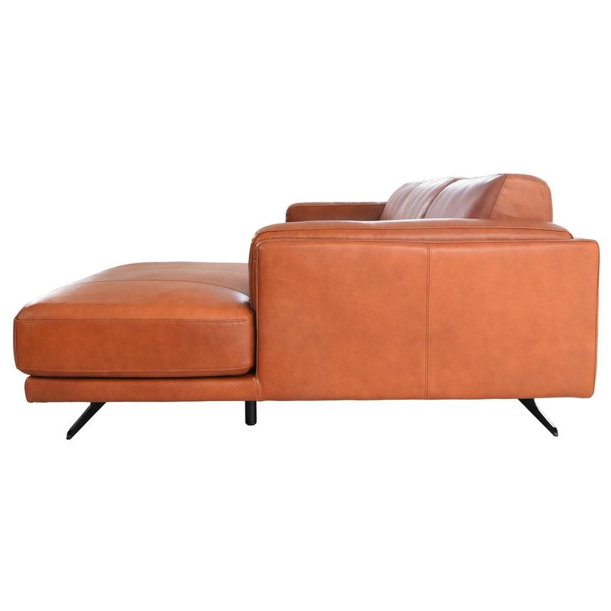 Symphony Leather Sofa w/Right Chaise  alternate image, 4 of 13 images.