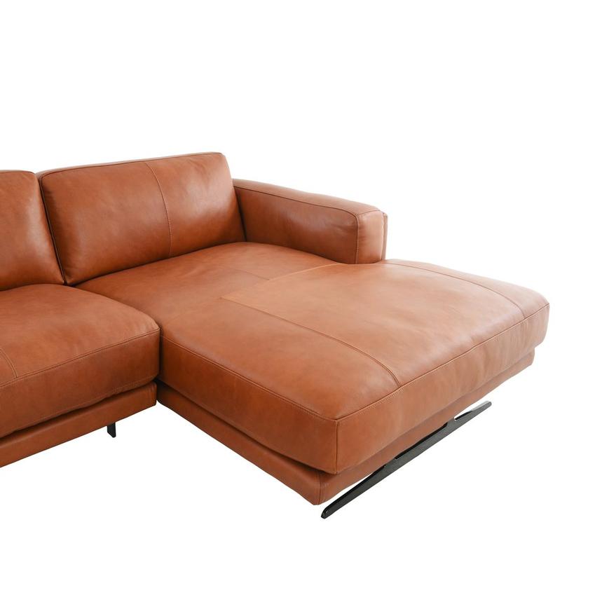 Symphony Leather Sofa w/Right Chaise  alternate image, 5 of 12 images.